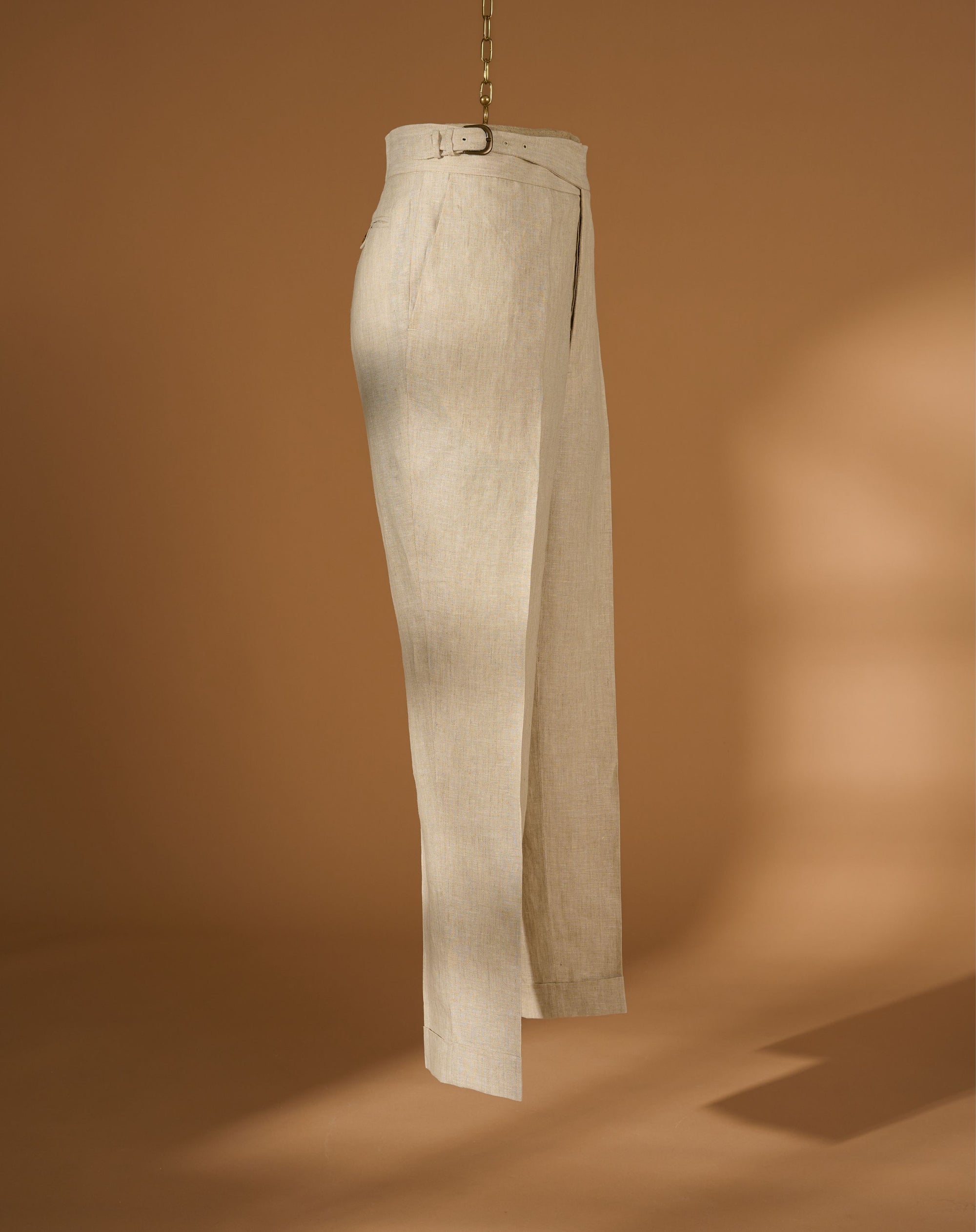 Vintage Cut Beige Linen