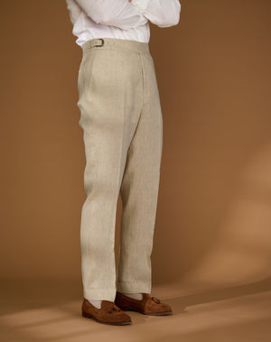 
                  
                    Load image into Gallery viewer, Vintage Cut Beige Linen
                  
                