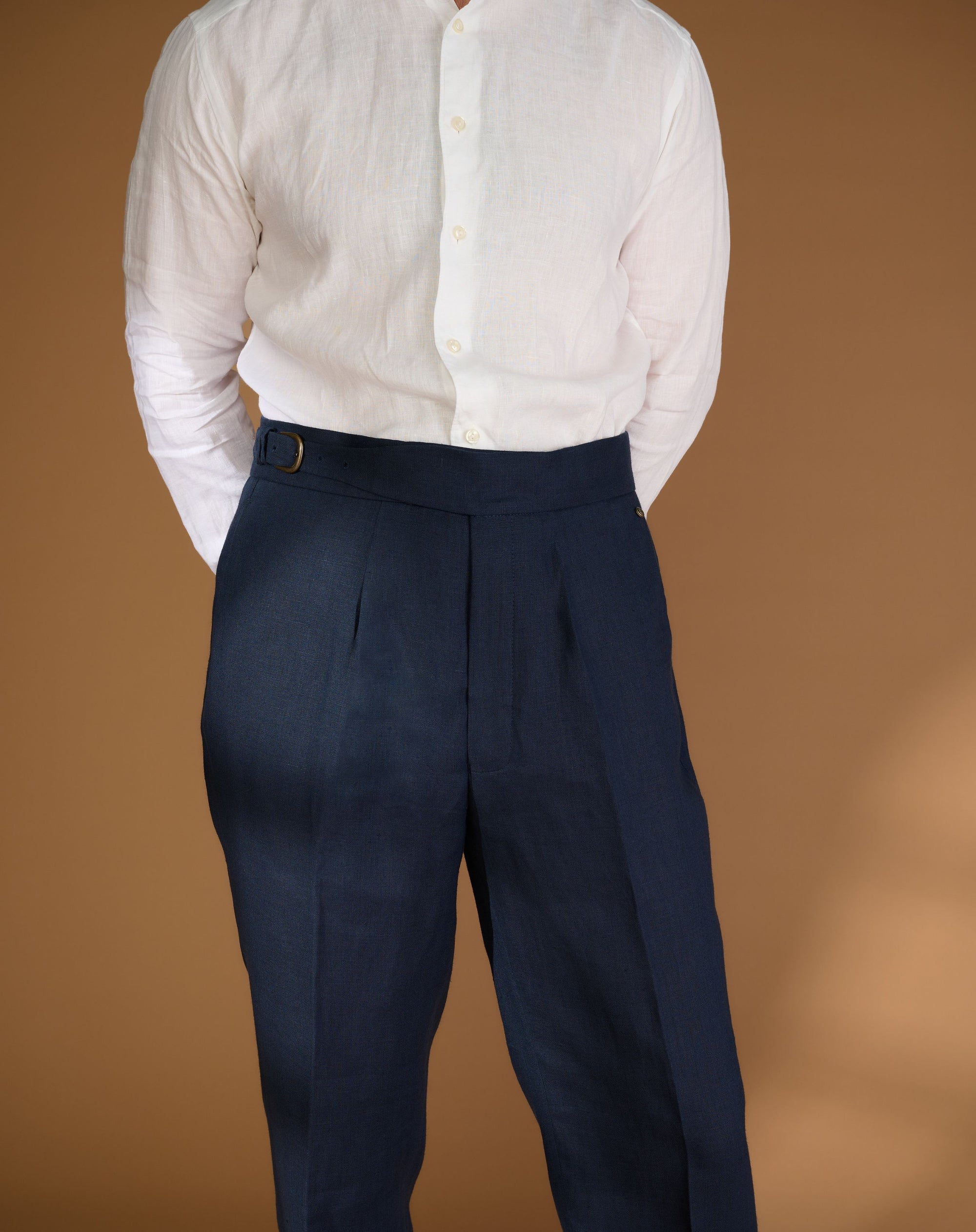 Cadet Cut Dark Blue Linen
