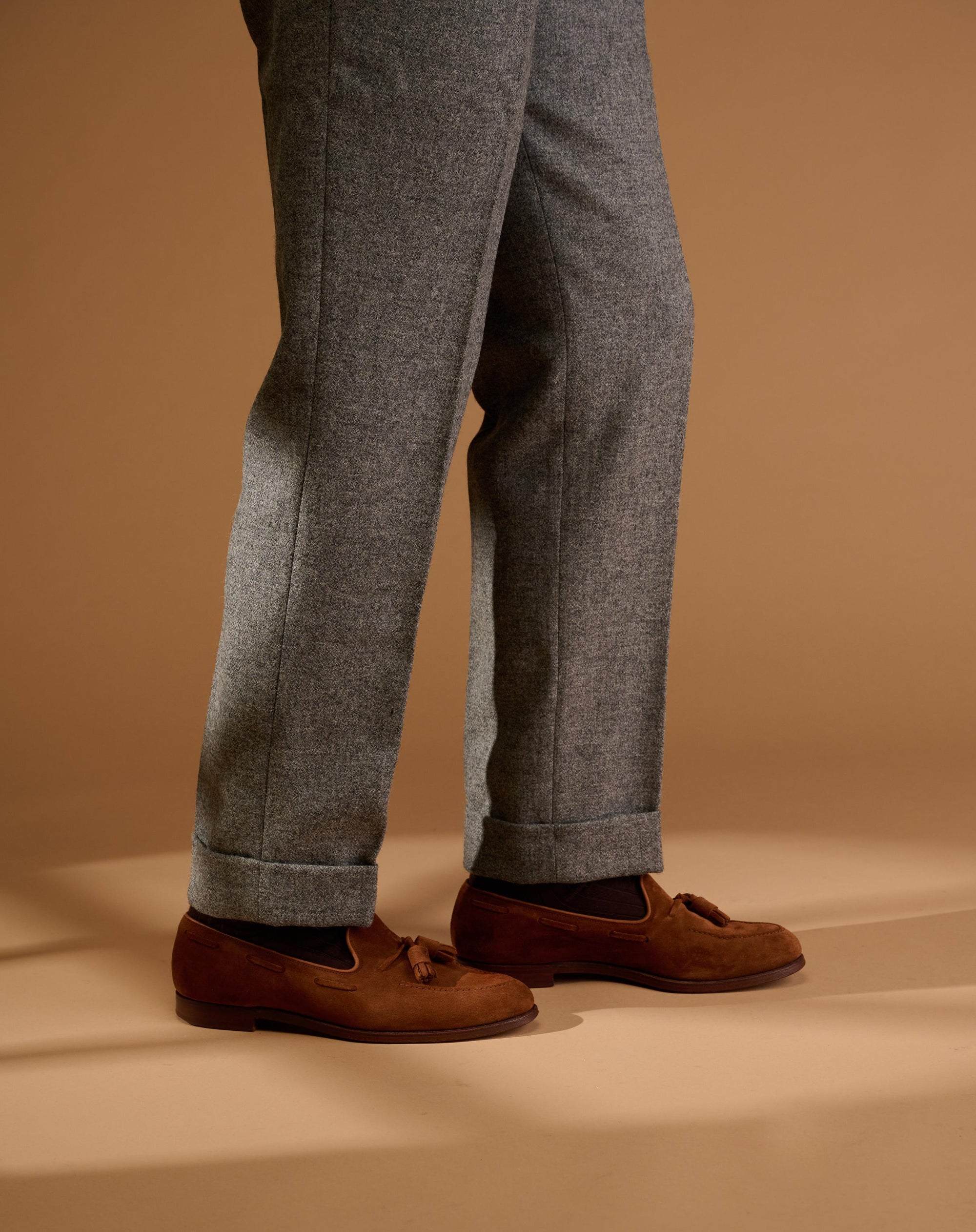 Vintage Cut Flannel Grey Tweed