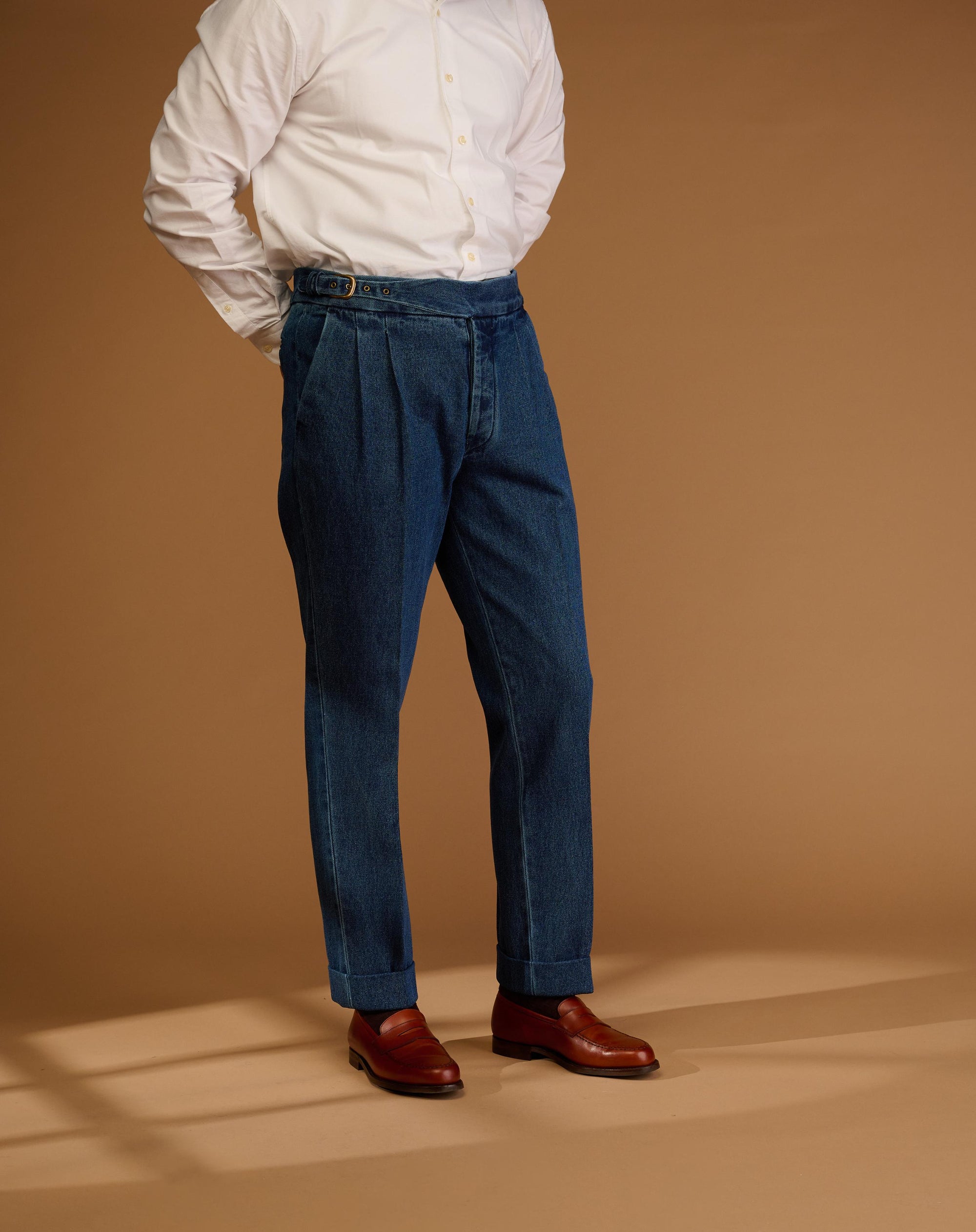 Classic Cut Washed Indigo Denim