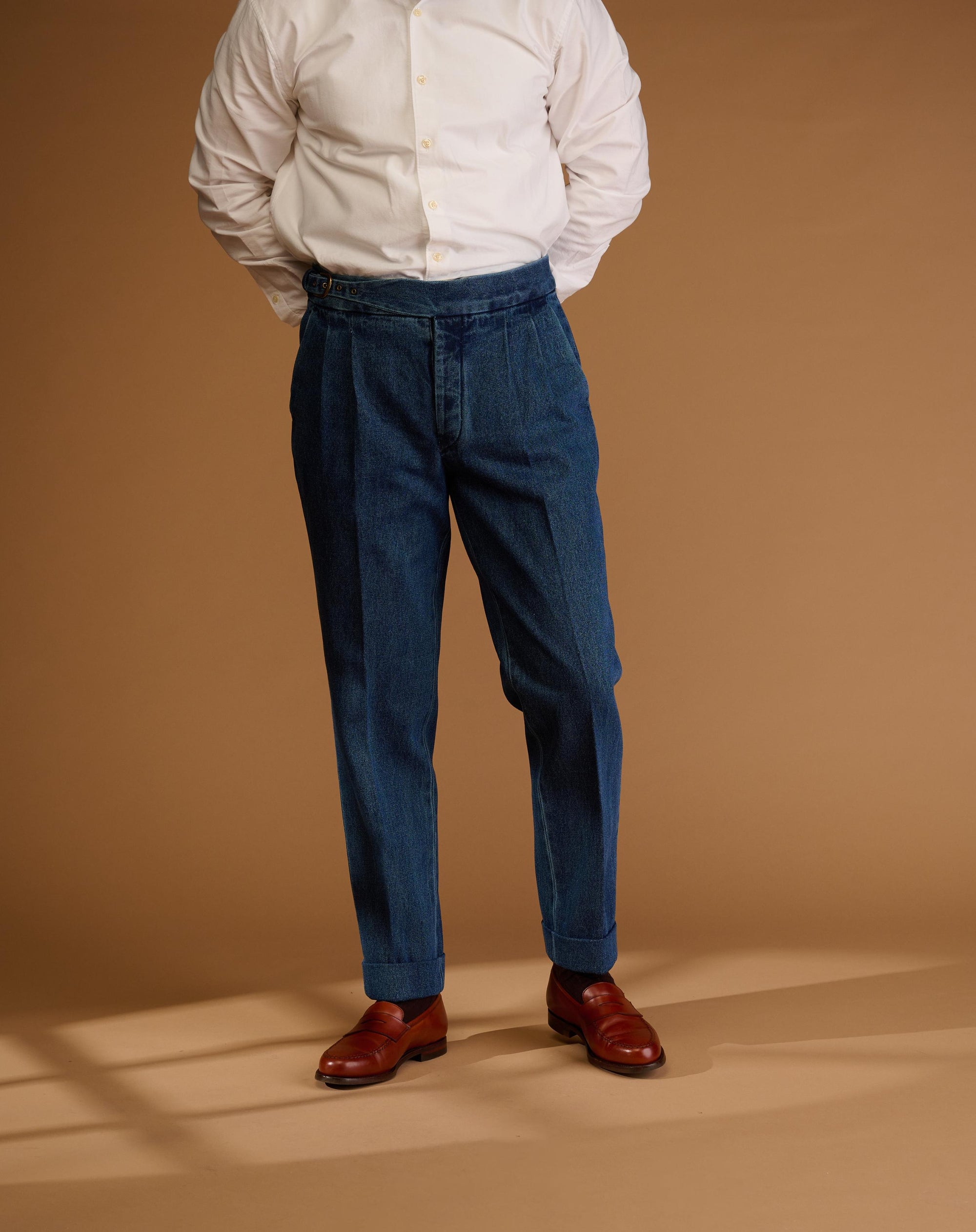Classic Cut Washed Indigo Denim