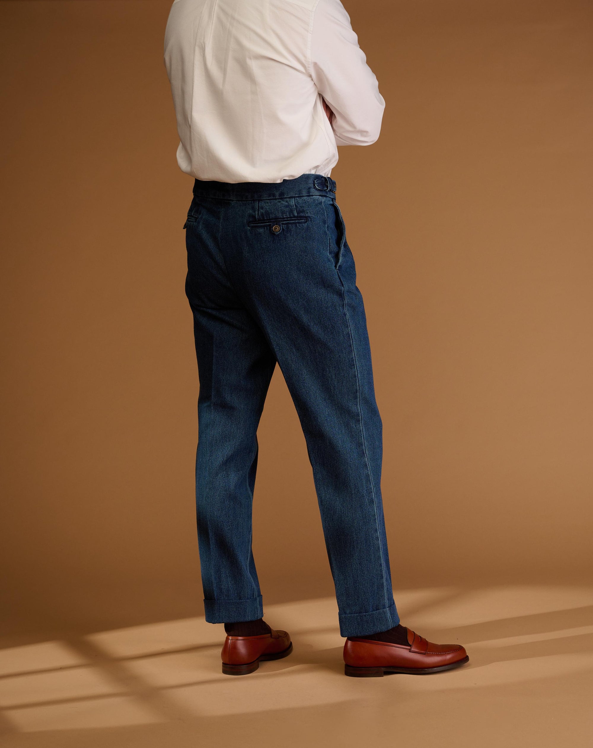 Classic Cut Washed Indigo Denim