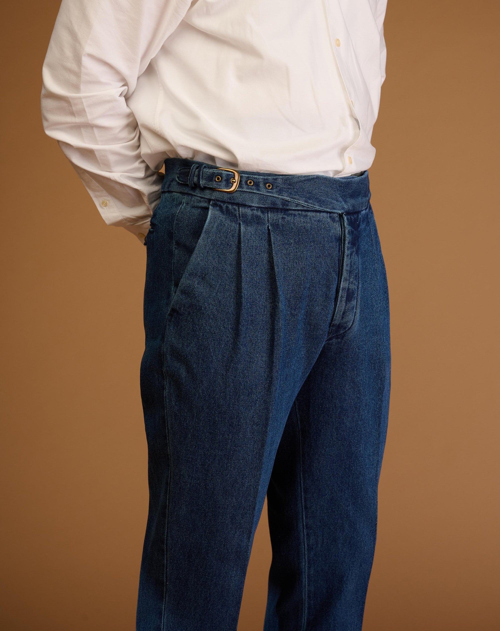 Classic Cut Washed Indigo Denim