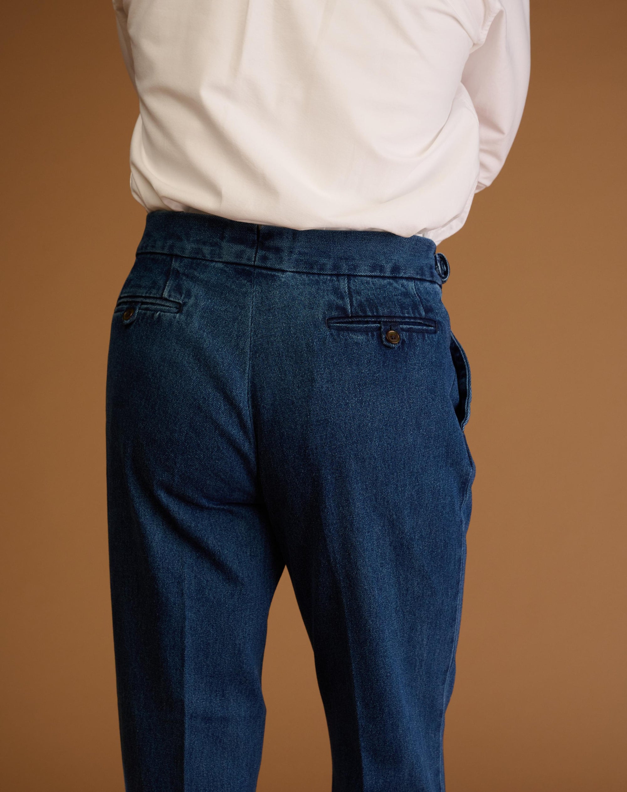 Classic Cut Washed Indigo Denim