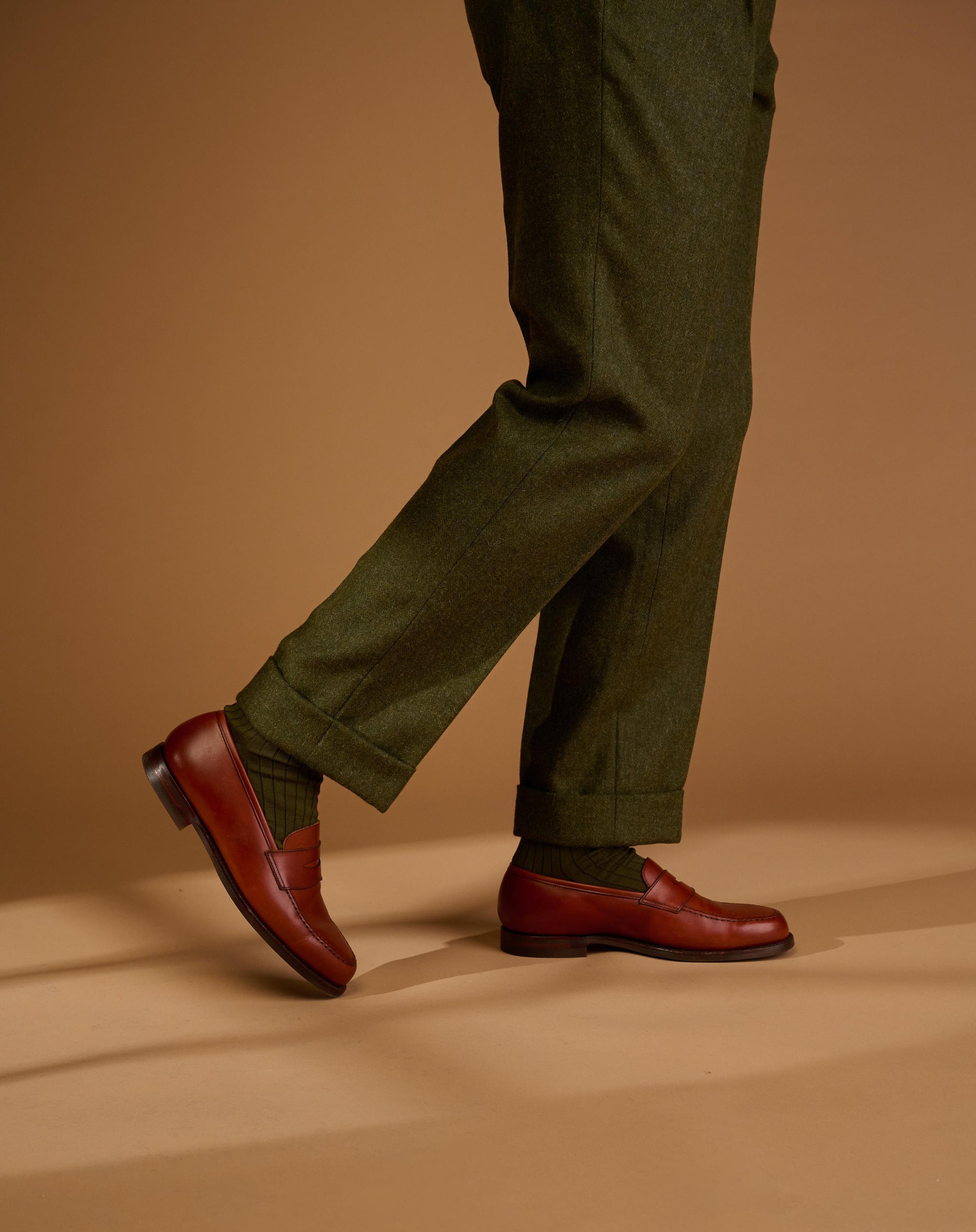 Classic Cut Moss Green Tweed