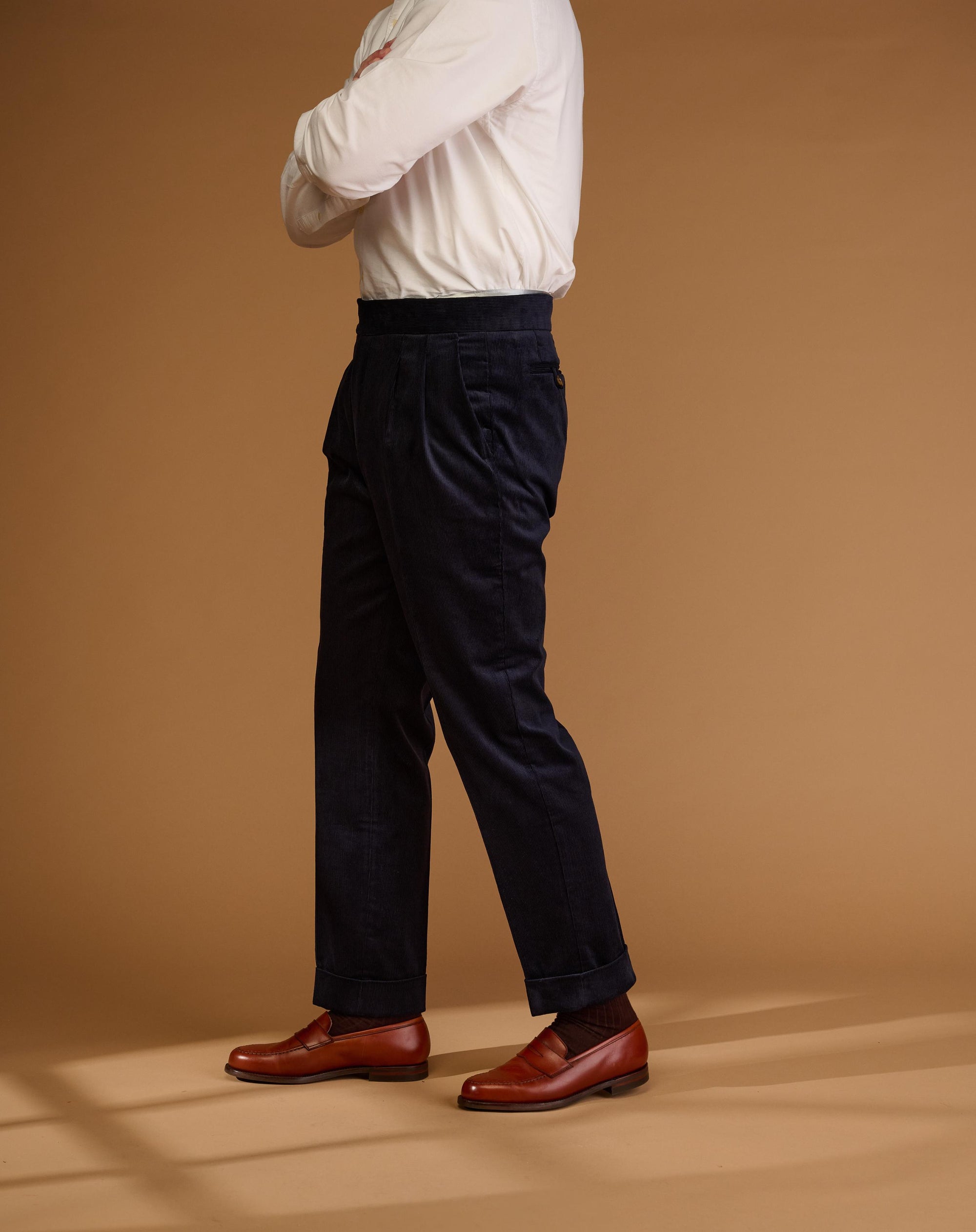 Classic Cut Sapphire Blue Corduroy