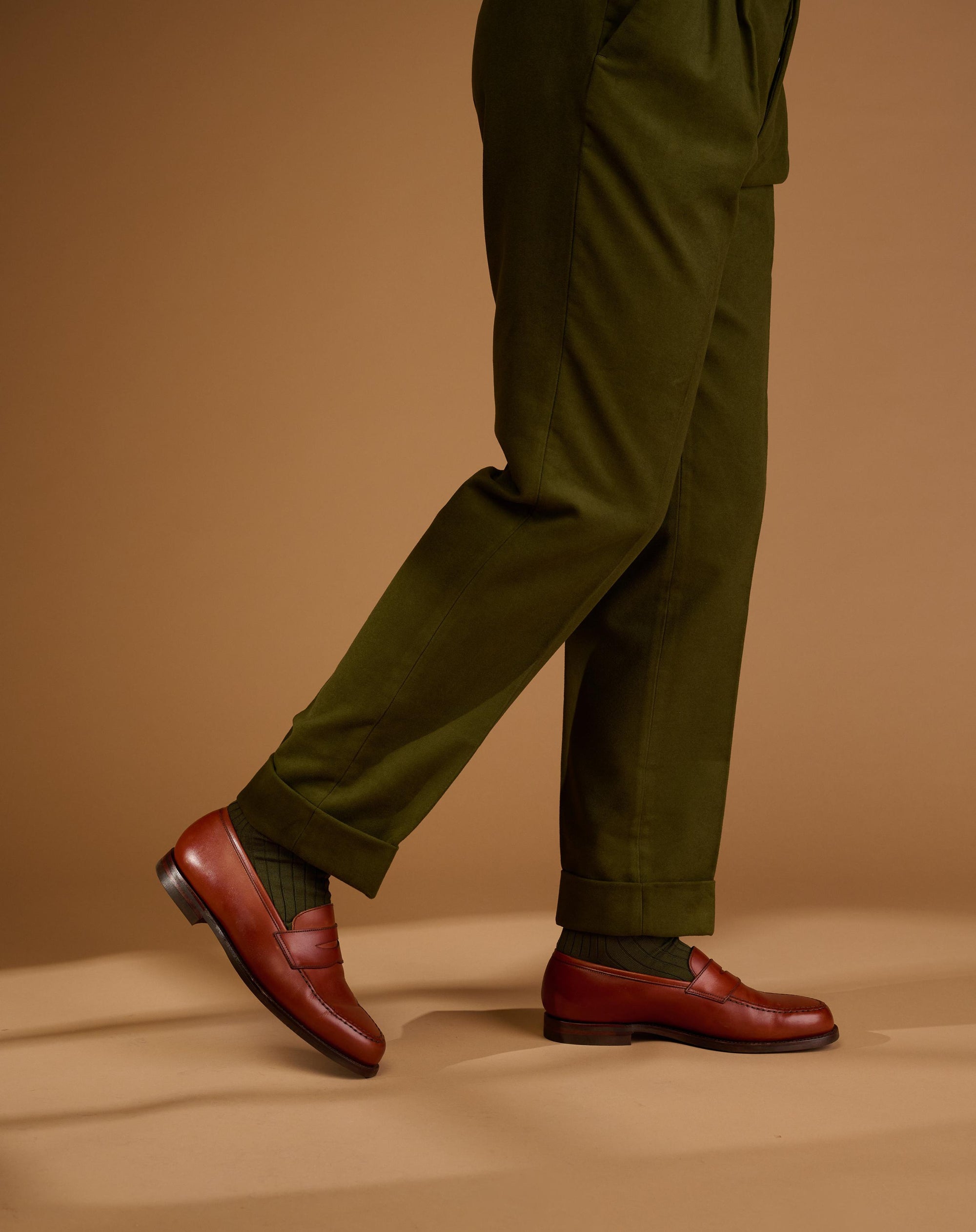 Classic Cut Forest Green Moleskin