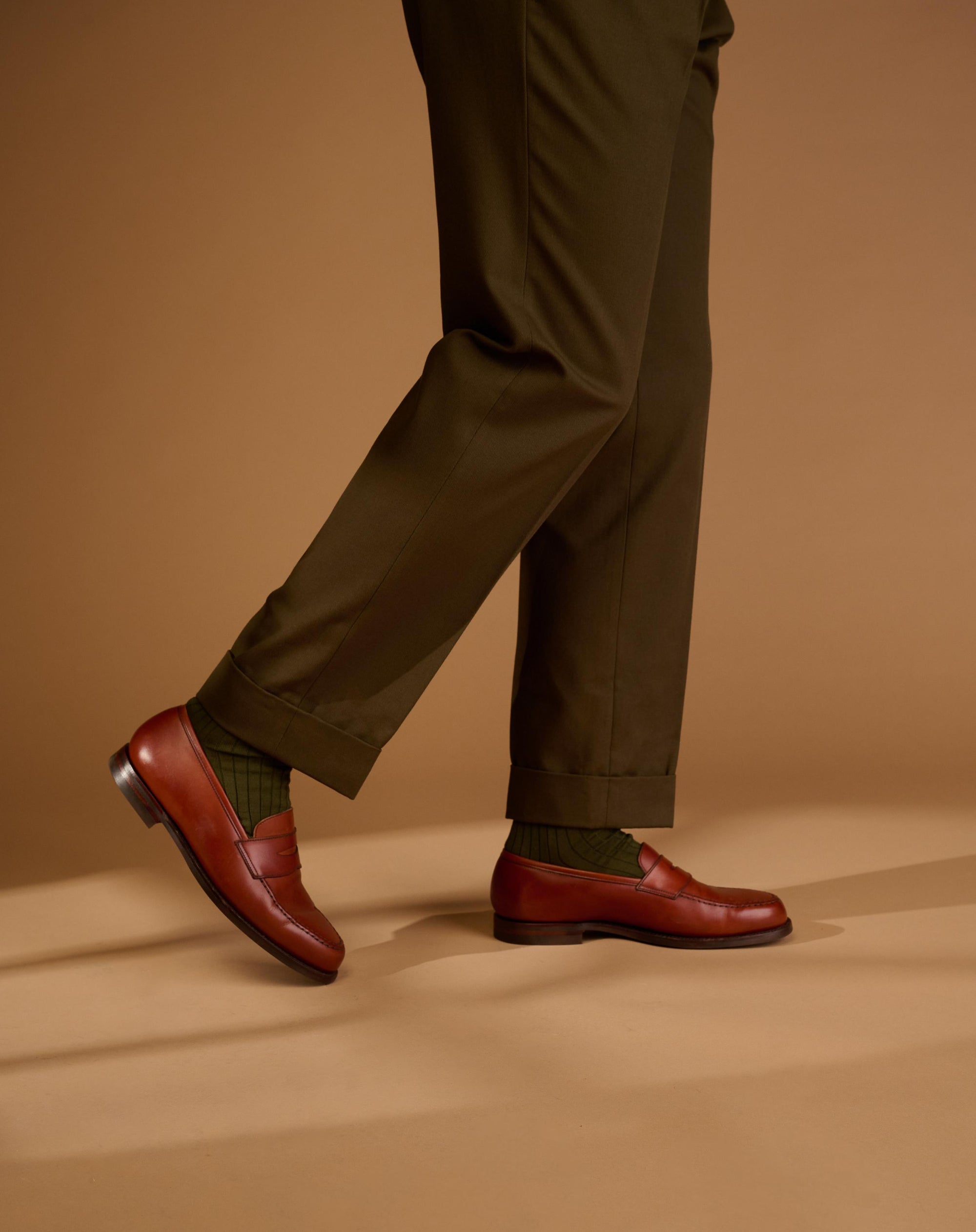 Classic Cut Dark Olive Cotton