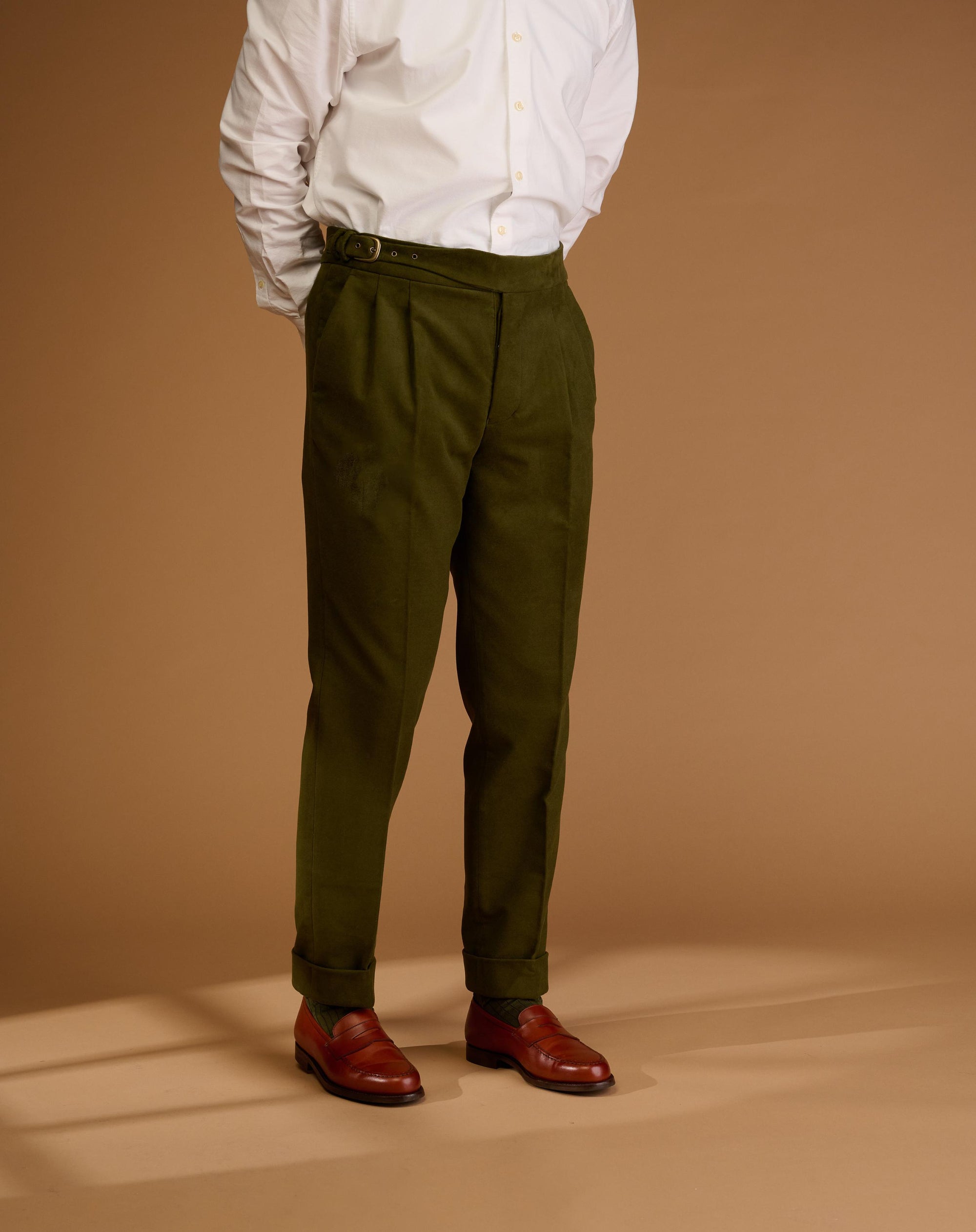Classic Cut Forest Green Moleskin