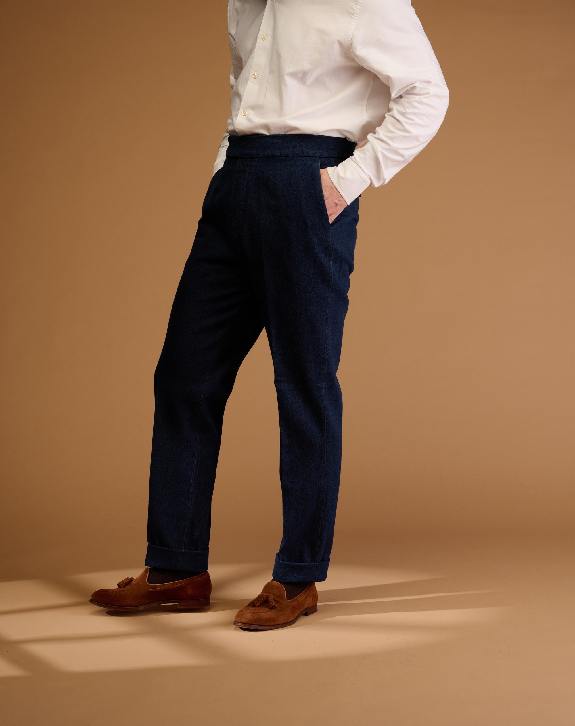Vintage Cut Dark Indigo Denim