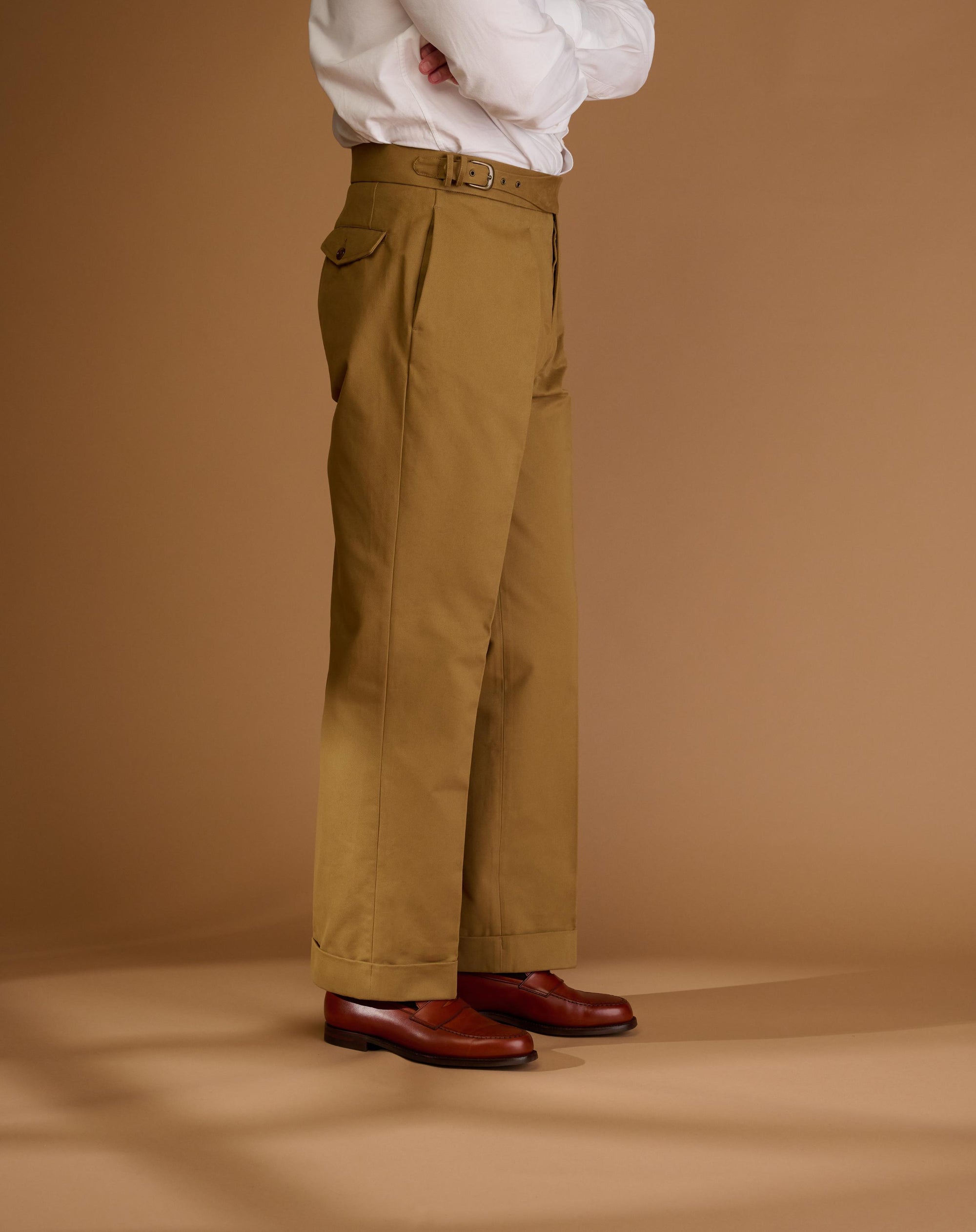 Cadet Cut Camel Cotton