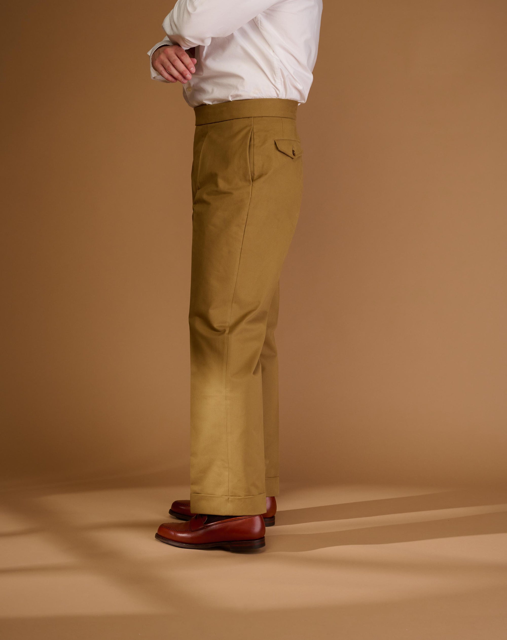 Cadet Cut Camel Cotton