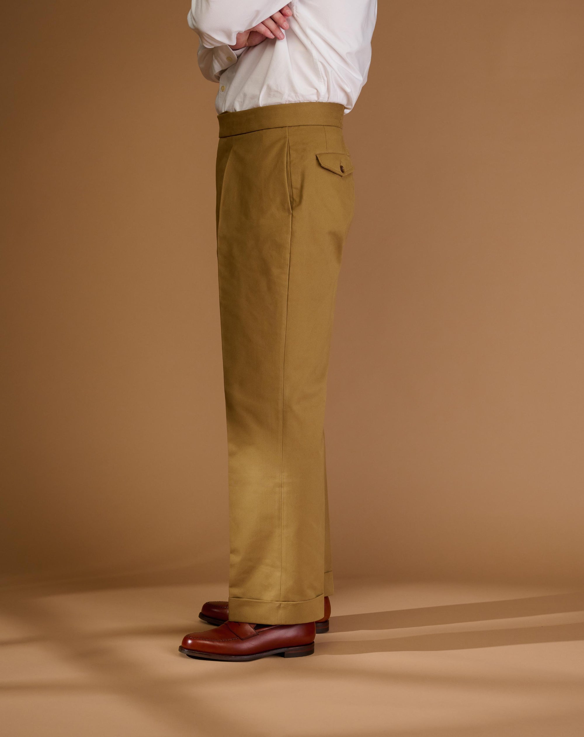 Cadet Cut Camel Cotton