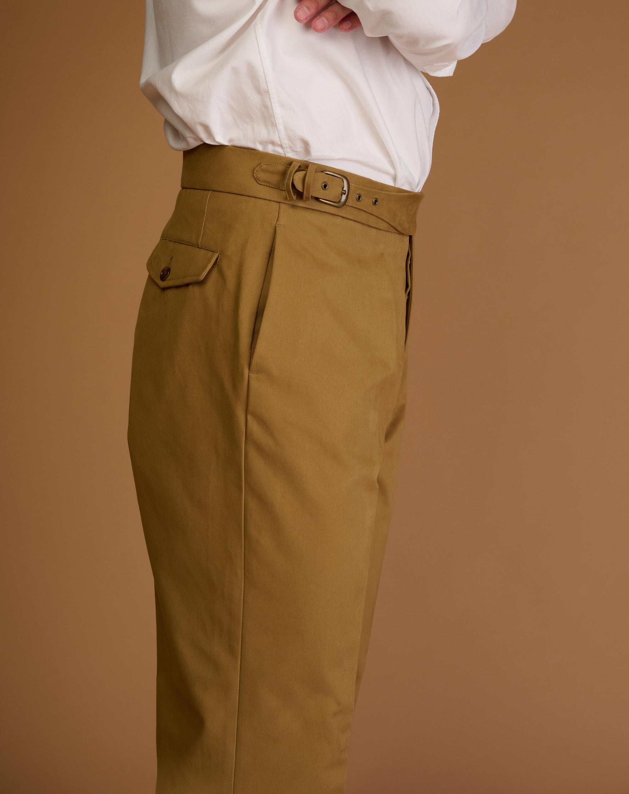 Cadet Cut Camel Cotton