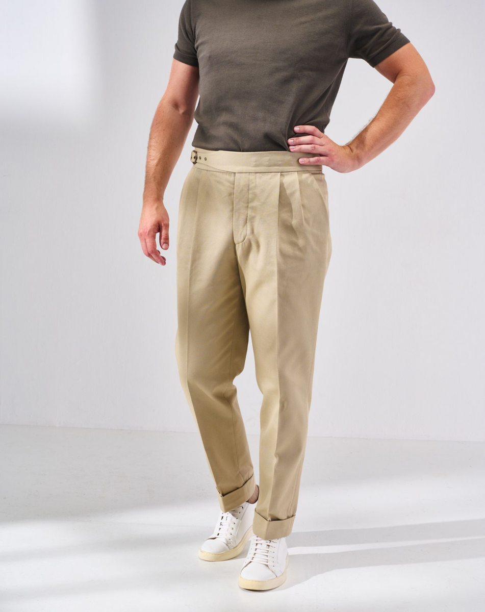 Classic Cut Sand Cotton – Boyant Trousers